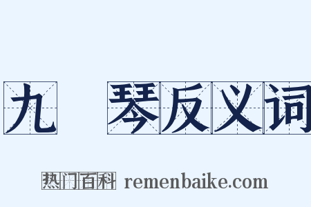 九絃琴反义词是什么意思的图片